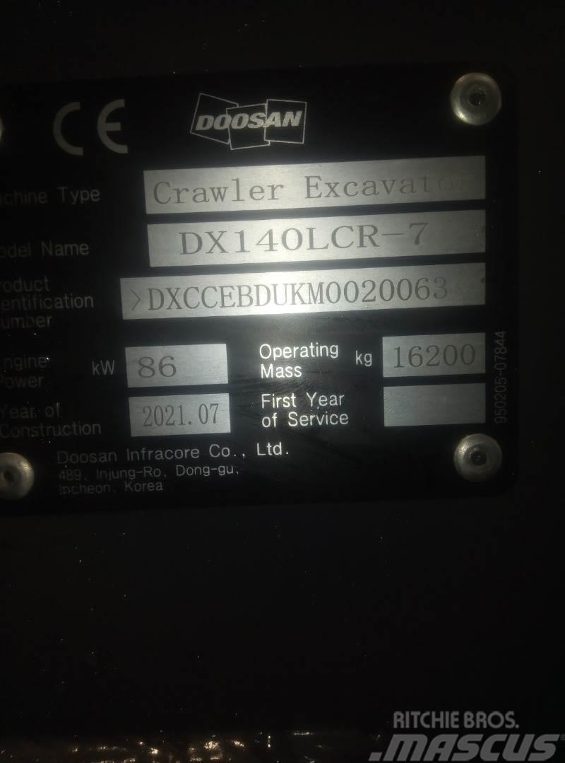 Doosan DX140LCR-7 Bagri goseničarji