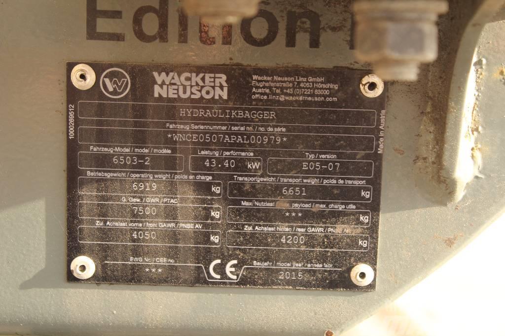 Wacker Neuson 6503 / Engcon, 5 työlaitetta, Rasvari, Lämmitin Bagri na kolesih