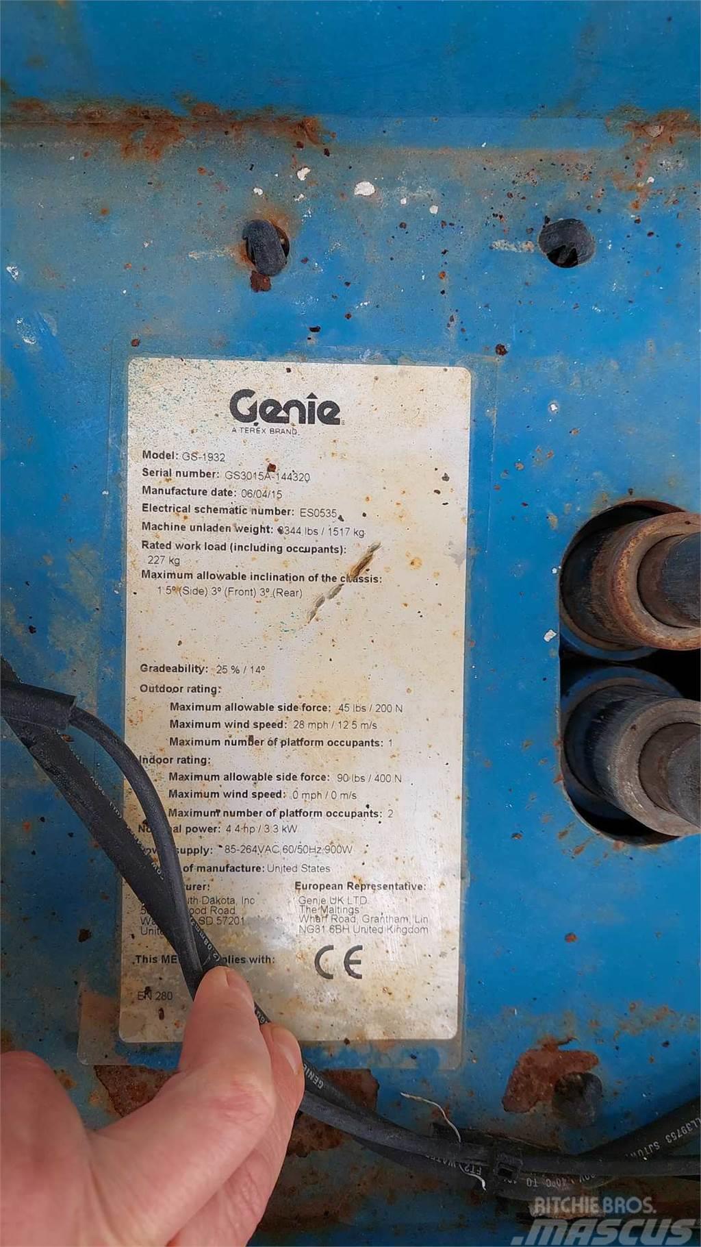 Genie GS1932 Škarjaste dvižne ploščadi