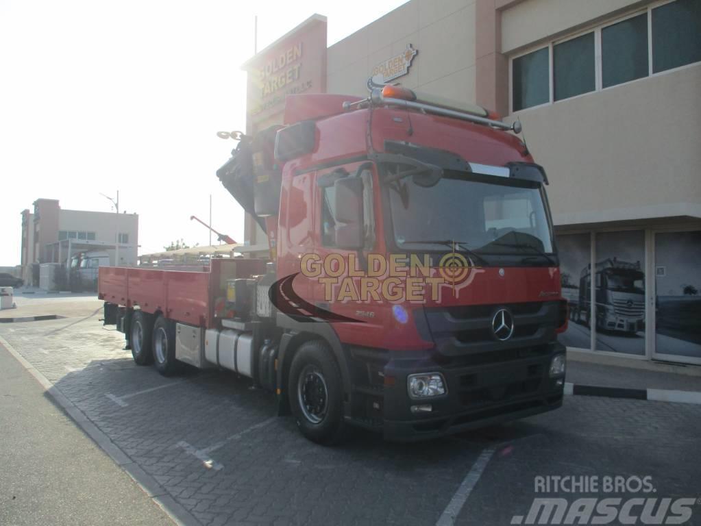 Mercedes-Benz Actros 2546 6x4 PALFINGER PK53002 Crane 2012 Tovornjaki z žerjavom