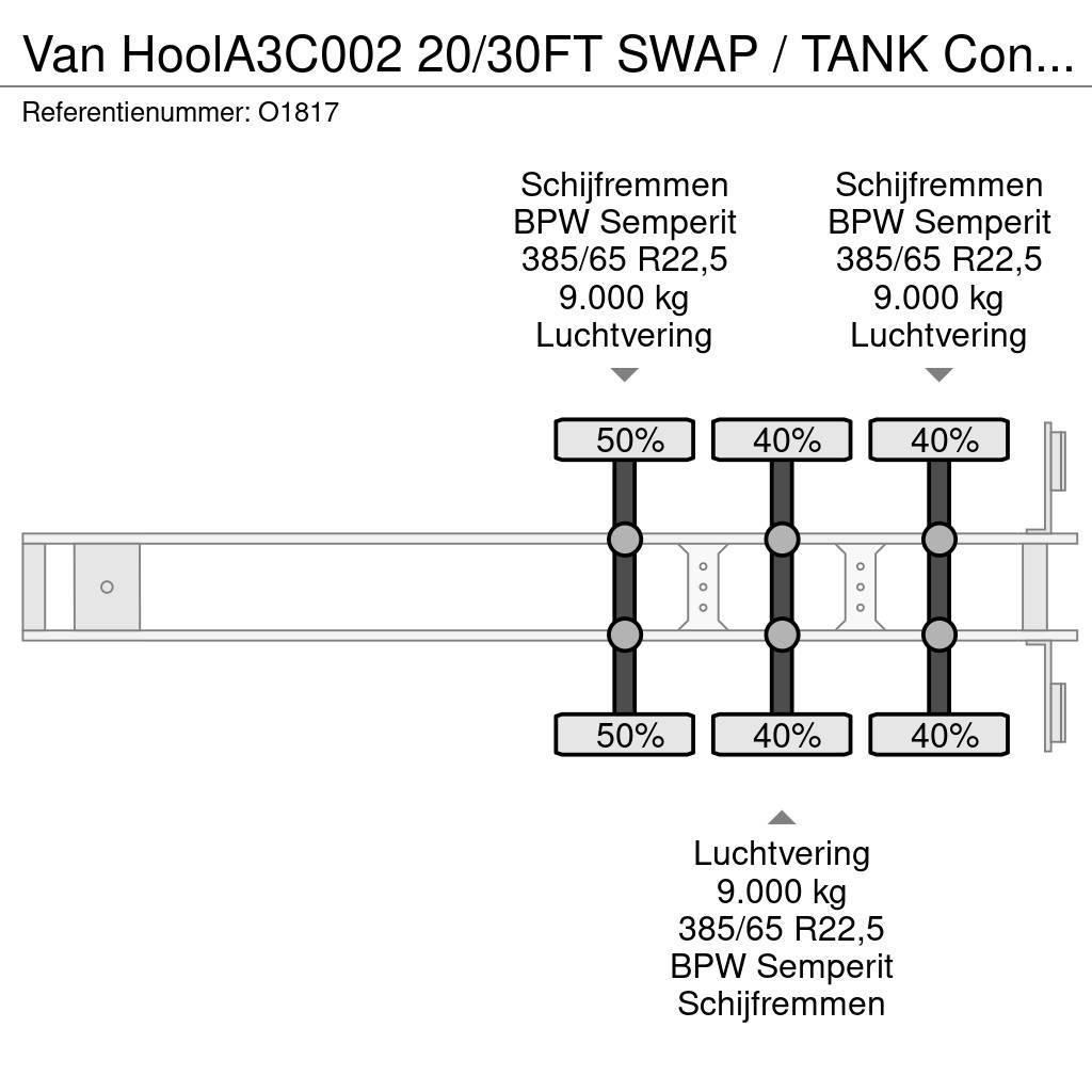 Van Hool A3C002 20/30FT SWAP / TANK ContainerChassis - Alco Kontejnerske polprikolice