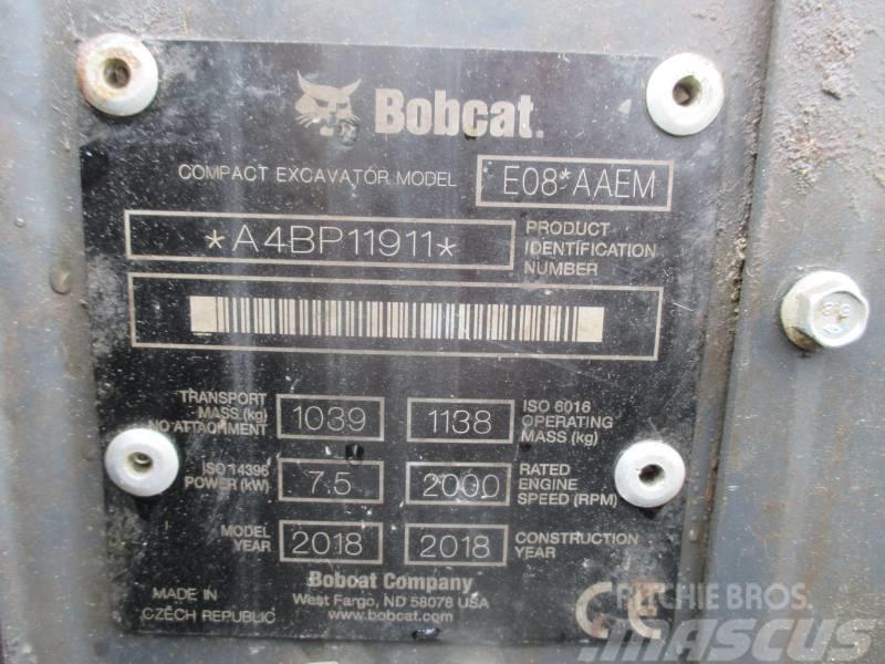 Bobcat E 08 Mini bagri <7t
