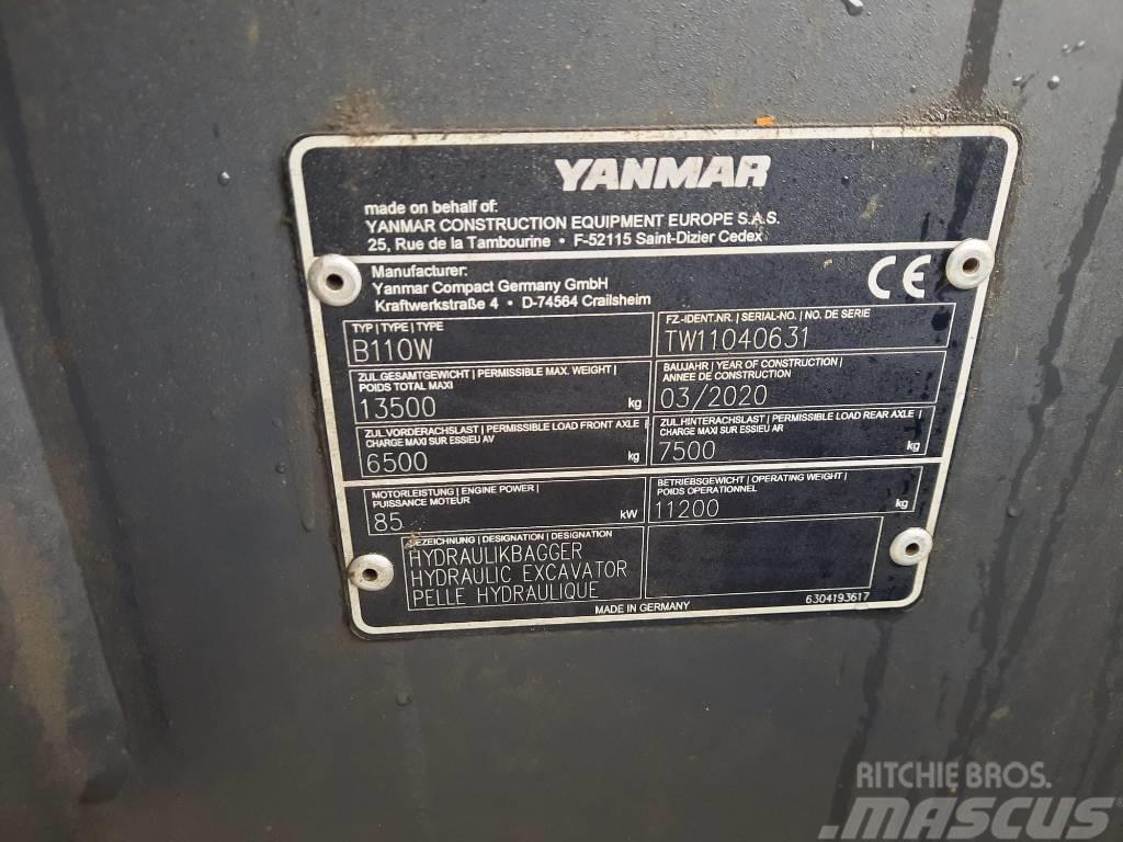 Yanmar B 110 W Bagri na kolesih