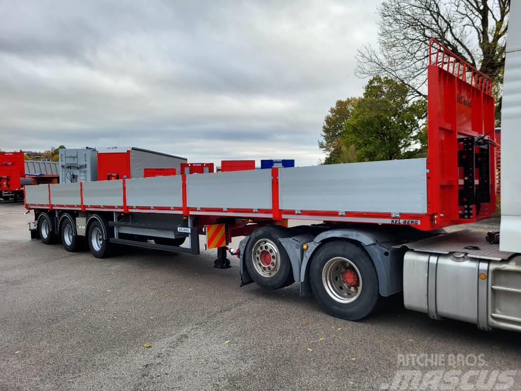 Kel-Berg D530V Åpen trailer Delbelastning 27 tonn Plato/keson polprikolice