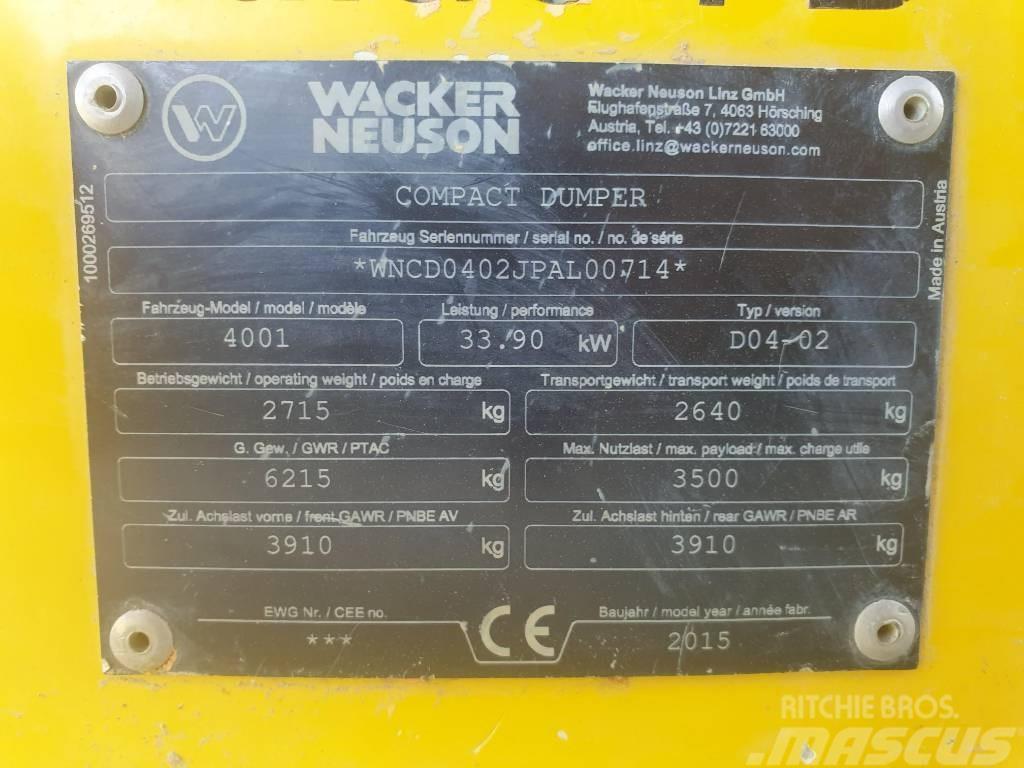 Wacker Neuson 4001s Zglobni demperji