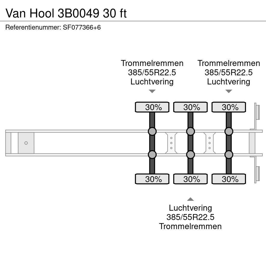 Van Hool 3B0049 30 ft Kontejnerske polprikolice