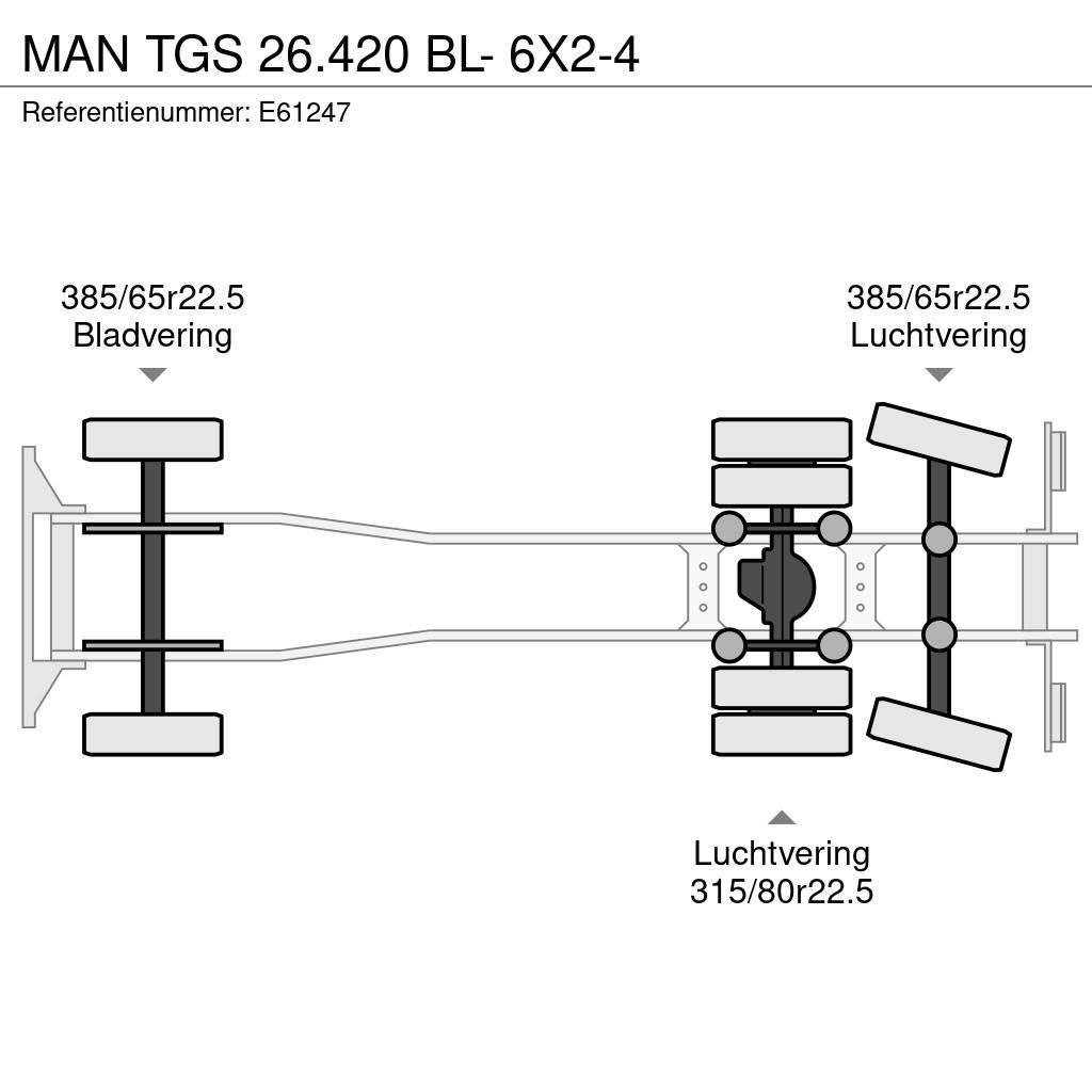 MAN TGS 26.420 BL- 6X2-4 Kontejnerski tovornjaki