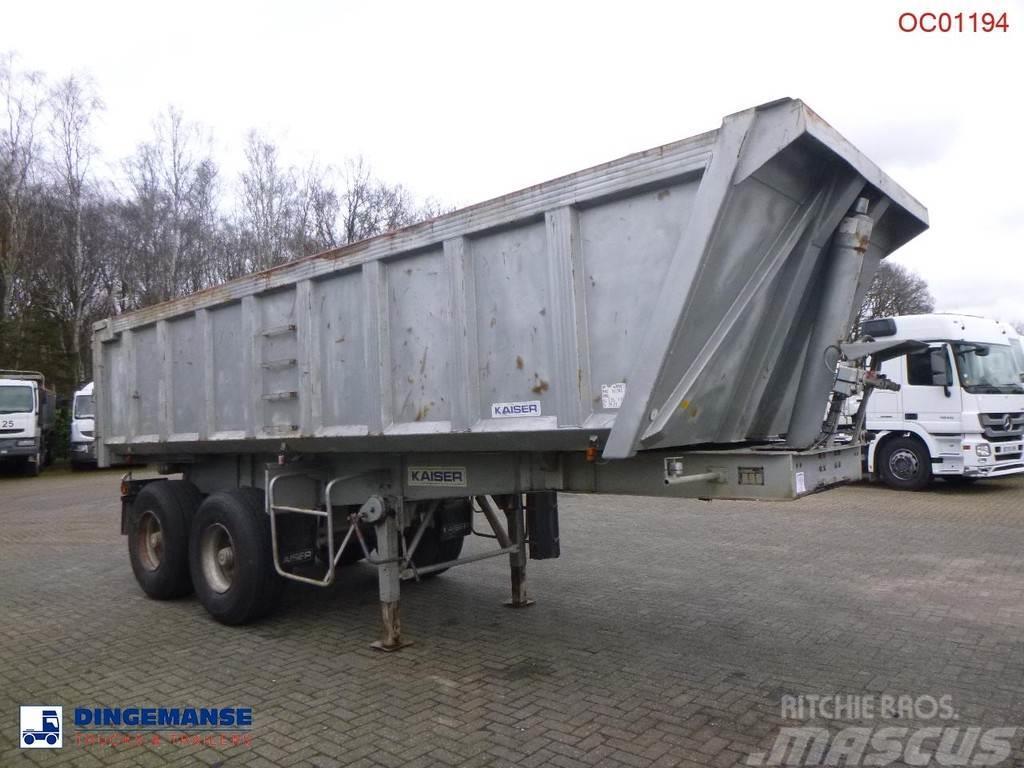 Robuste Kaiser Tipper trailer steel 24 m3 + tarpaulin Polprikolice prekucniki - kiper
