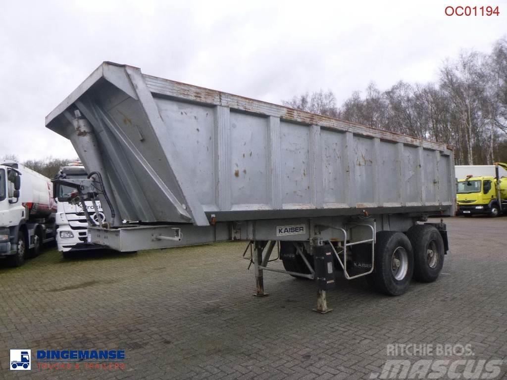 Robuste Kaiser Tipper trailer steel 24 m3 + tarpaulin Polprikolice prekucniki - kiper