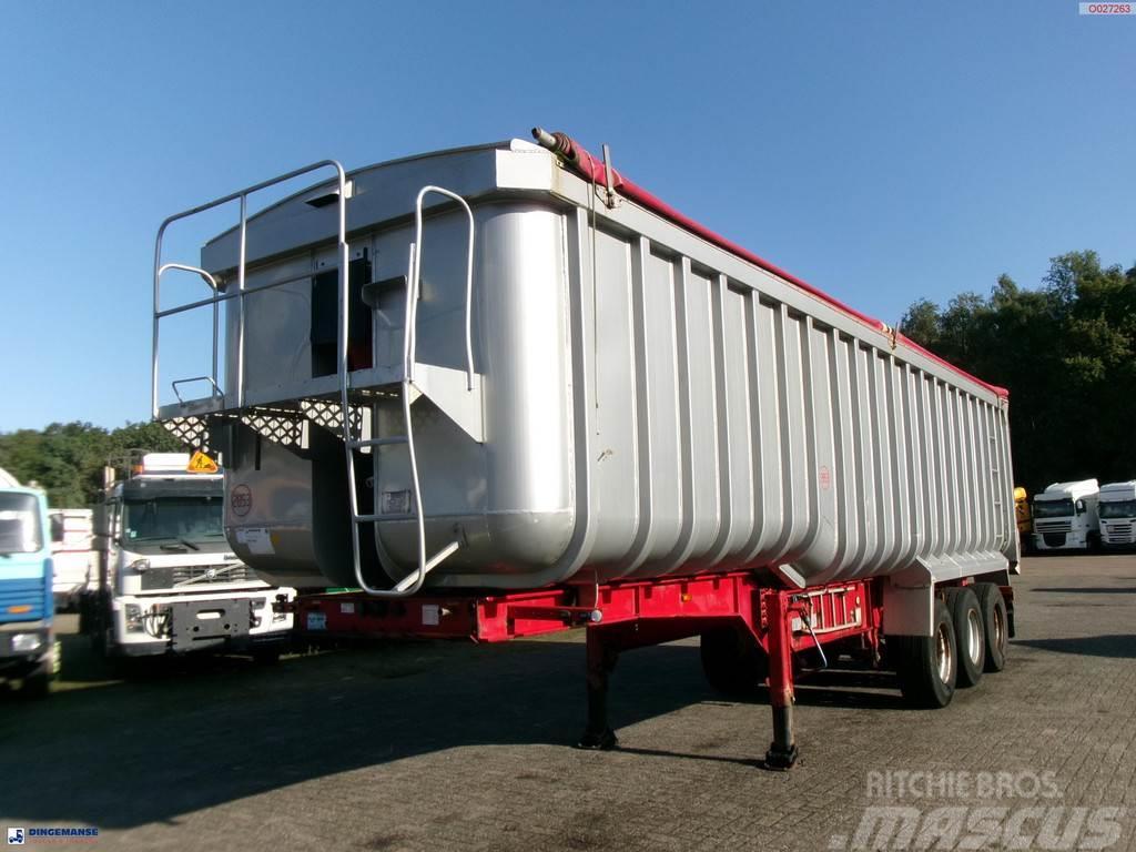 Montracon Tipper trailer alu 50.5 m3 + tarpaulin Polprikolice prekucniki - kiper