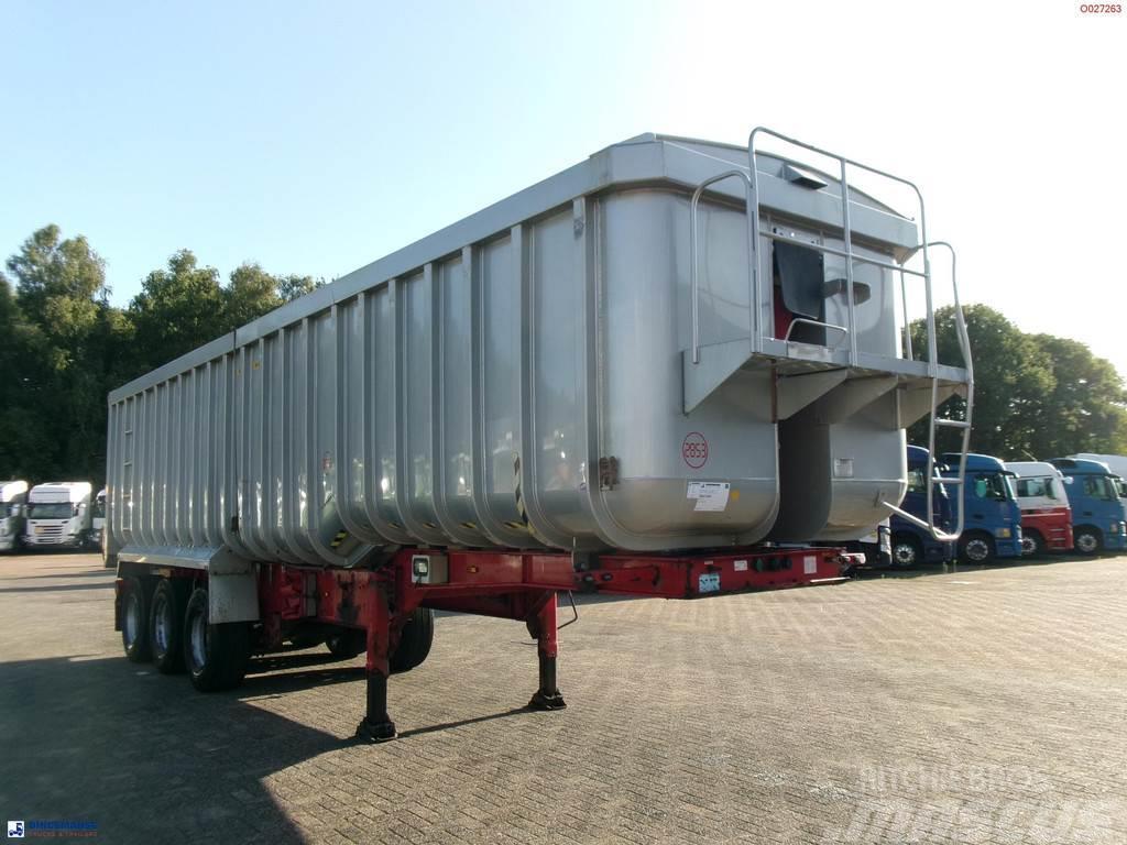 Montracon Tipper trailer alu 50.5 m3 + tarpaulin Polprikolice prekucniki - kiper