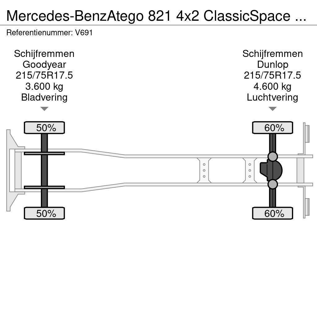 Mercedes-Benz Atego 821 4x2 ClassicSpace Euro6 - GeslotenBak 6.0 Tovornjaki zabojniki