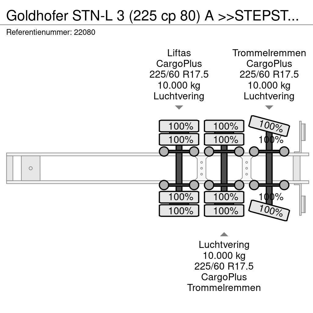 Goldhofer STN-L 3 (225 cp 80) A >>STEPSTAR<< (CARGOPLUS® tyr Nizko noseče polprikolice