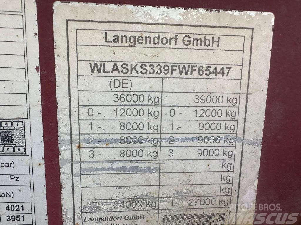 Langendorf 3 akselinen kippipuoliperävaunu Polprikolice prekucniki - kiper
