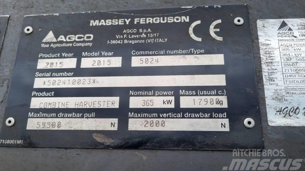 Massey Ferguson 9380 Kombajni