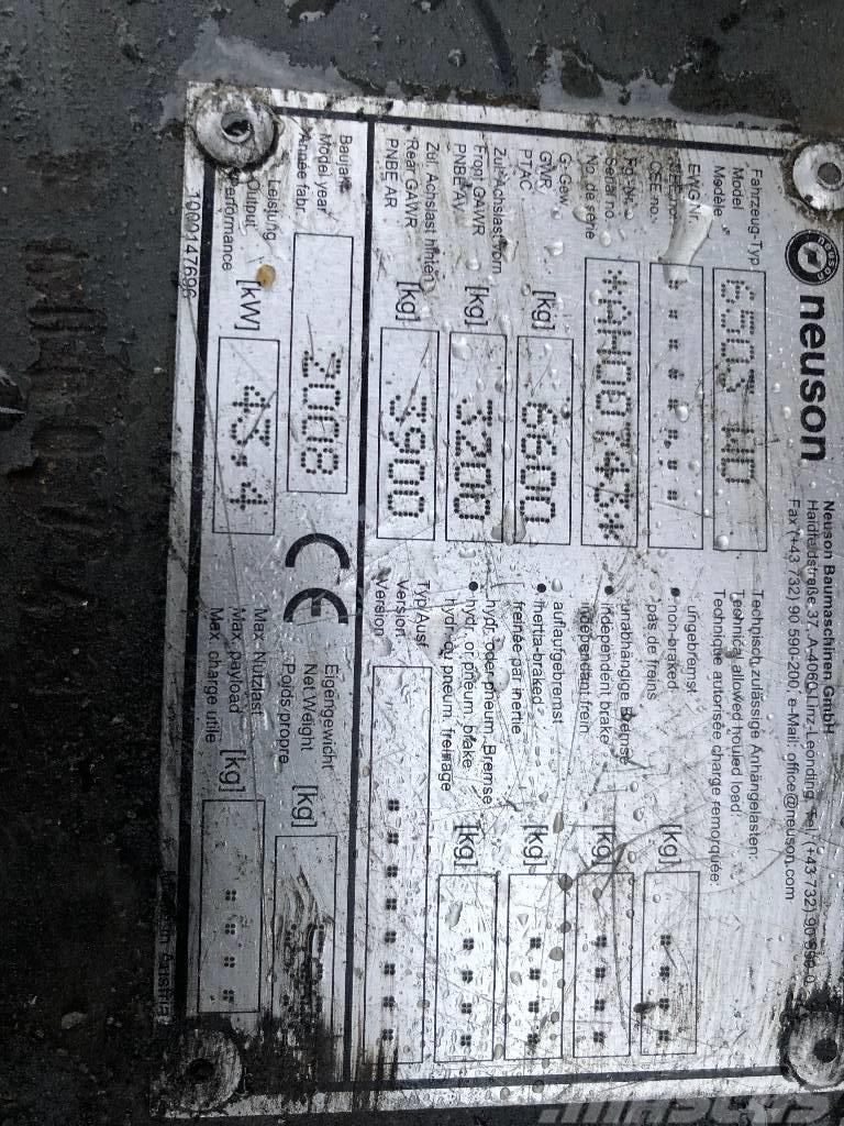 Neuson 6503 Dismantled: only spare parts Bagri na kolesih