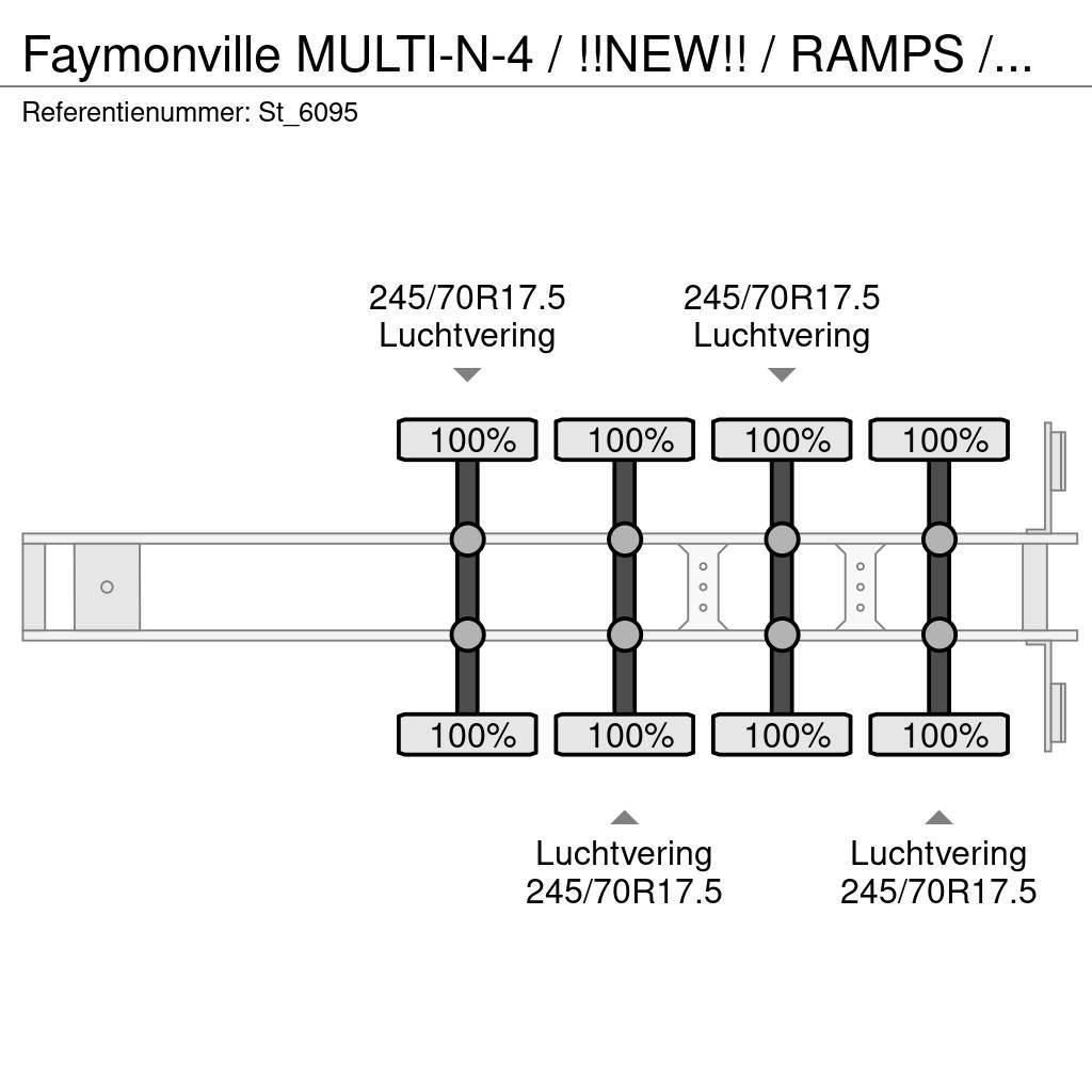 Faymonville MULTI-N-4 / !!NEW!! / RAMPS / WHEELWELLS/ EXTENDAB Nizko noseče polprikolice