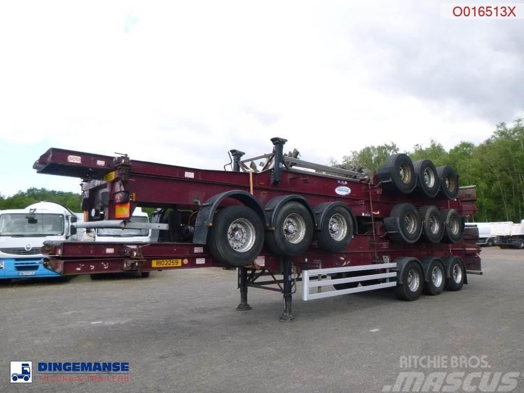 Dennison Stack - 4 x container trailer 40 ft Kontejnerske polprikolice