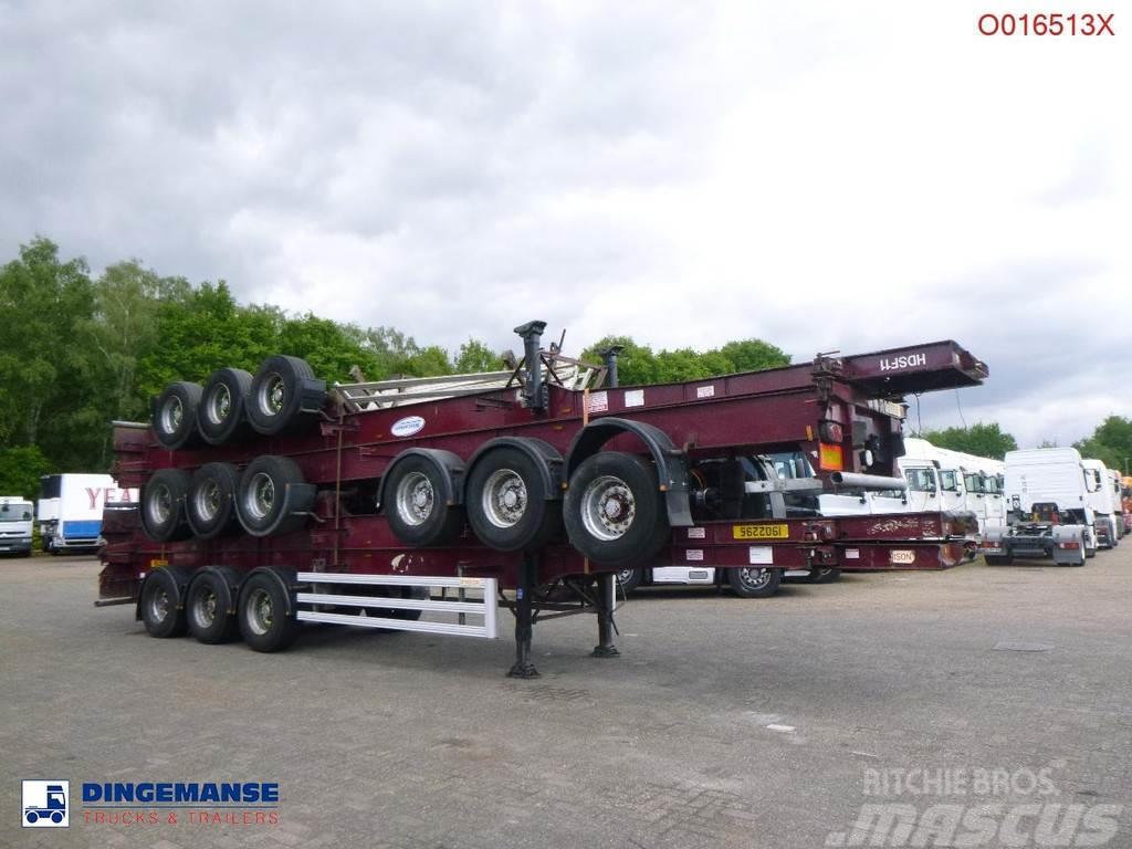 Dennison Stack - 4 x container trailer 40 ft Kontejnerske polprikolice
