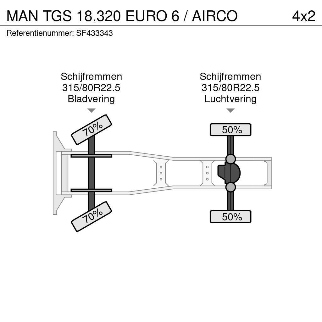 MAN TGS 18.320 EURO 6 / AIRCO Vlačilci