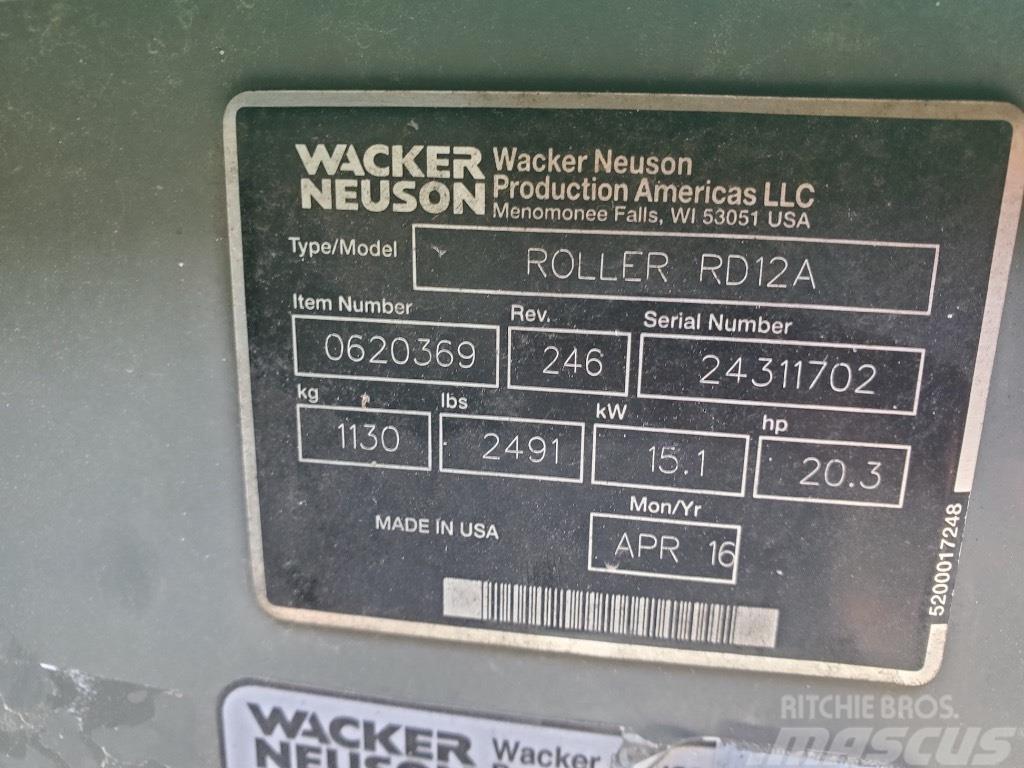 Wacker Neuson RD 12 A Dvojni valjarji