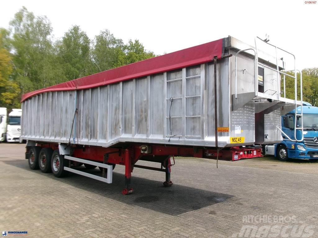 Montracon Tipper trailer alu 55 m3 + tarpaulin Polprikolice prekucniki - kiper