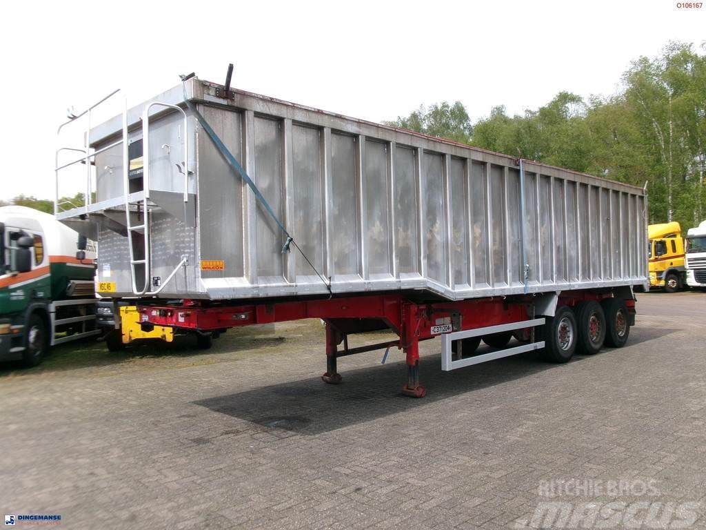Montracon Tipper trailer alu 55 m3 + tarpaulin Polprikolice prekucniki - kiper