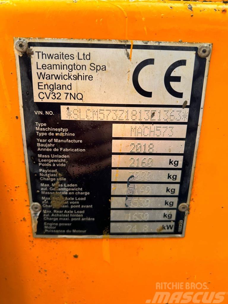 Thwaites 3 Tonne Swivel Skip Dumper MACH573 ton Ne cestni demperji