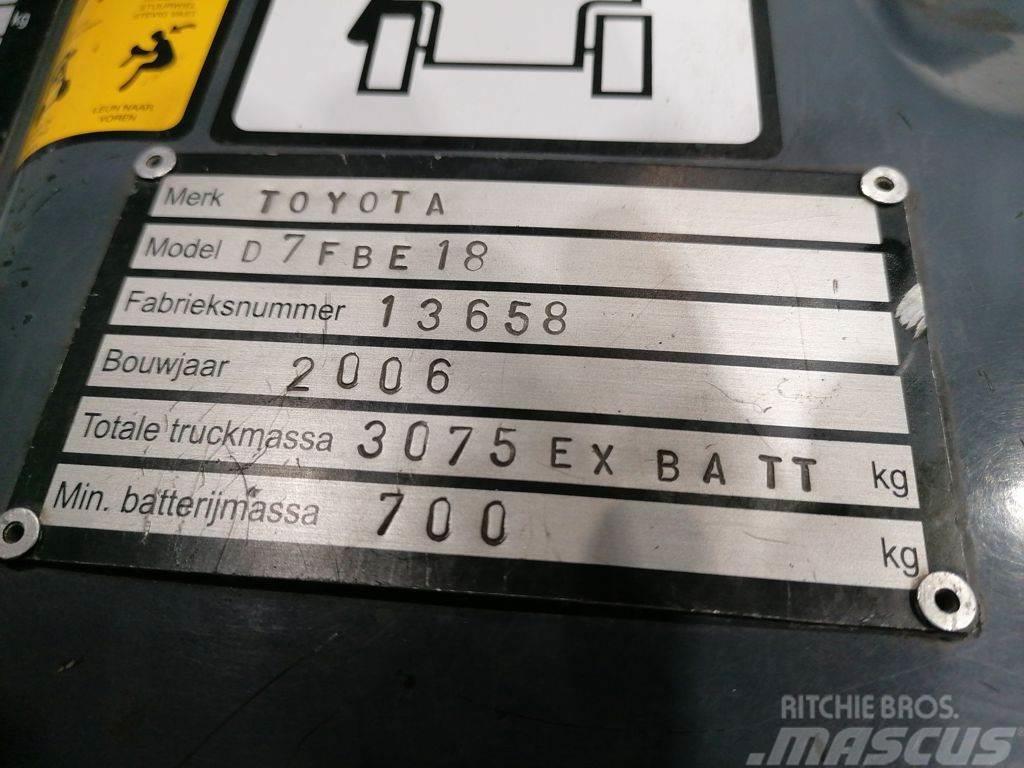 Toyota 7FBEF18 Električni viličarji