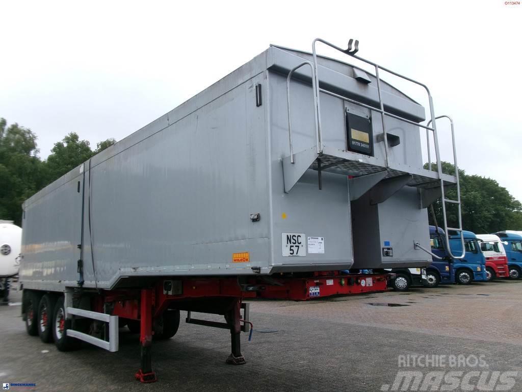 Wilcox Tipper trailer alu 55 m3 + tarpaulin Polprikolice prekucniki - kiper