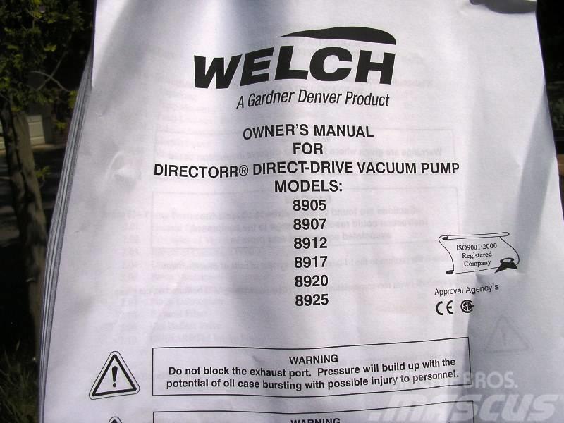  Welch Vacuum Technology 8905 Filtracijska oprema