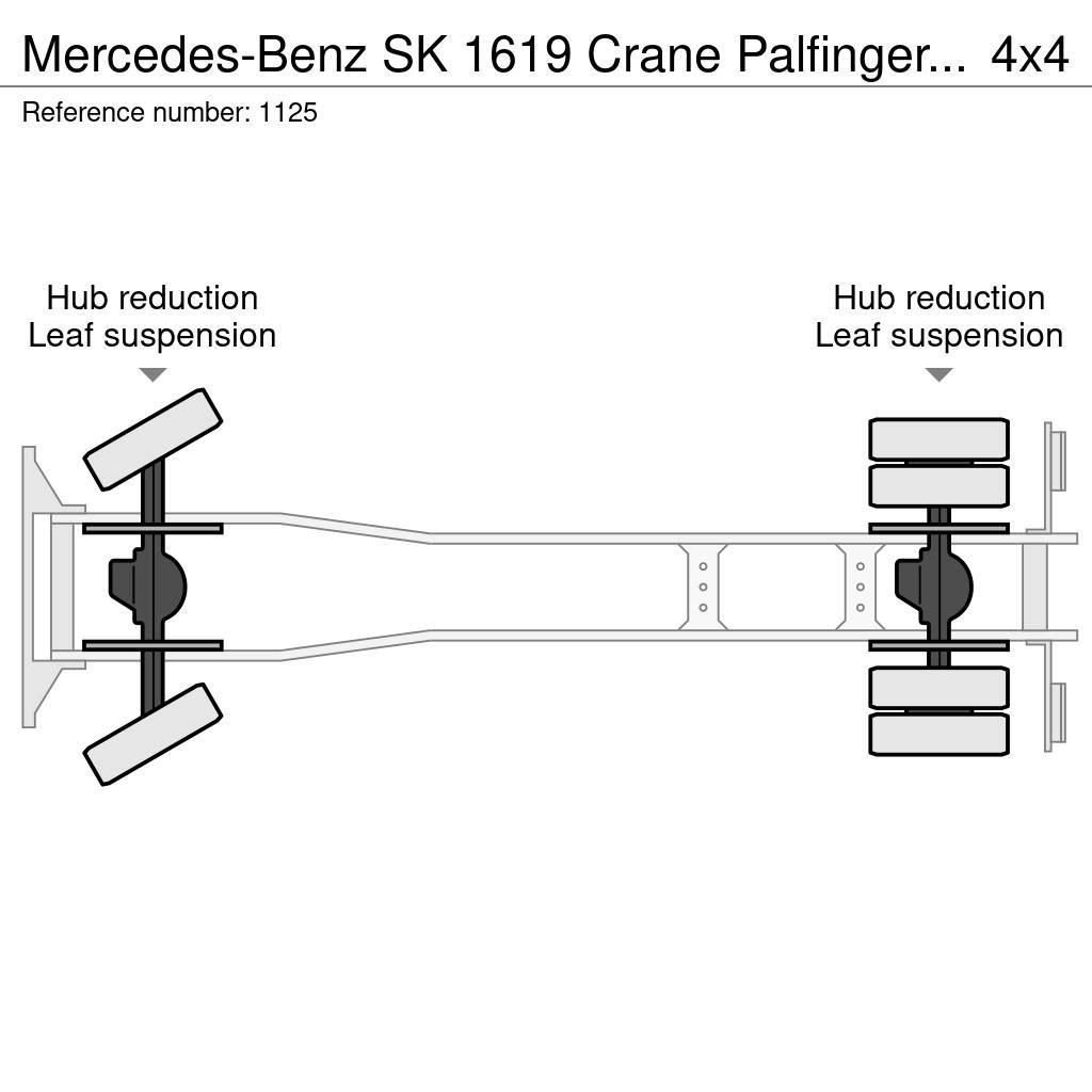Mercedes-Benz SK 1619 Crane Palfinger PK17000LA Winch 4x4 V6 Big Rabljeni žerjavi za vsak teren