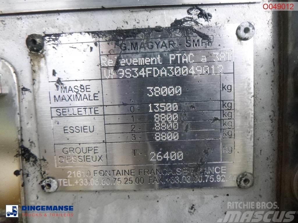 Magyar Bitumen tank inox 31.8 m3 / 1 comp / ADR 22/10/202 Polprikolice cisterne