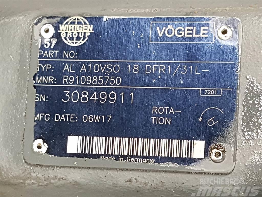 Vögele -Rexroth A10VSO18DFR1/31L-PSC12N-Load sensing pump Hidravlika