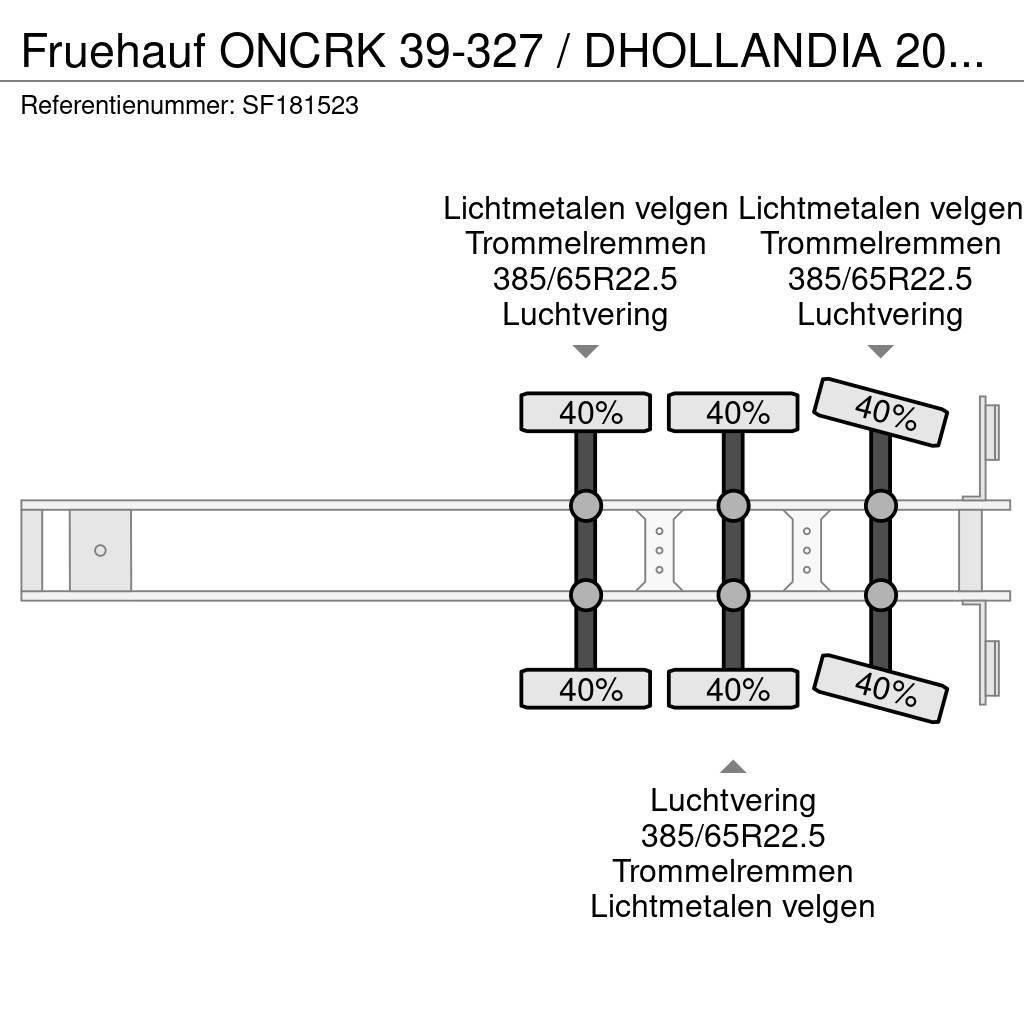 Fruehauf ONCRK 39-327 / DHOLLANDIA 2000kg Polprikolice zabojniki