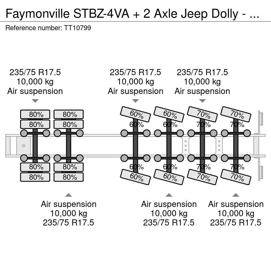 Faymonville STBZ-4VA + 2 Axle Jeep Dolly - 100 Ton GCW 5.0 Mtr Nizko noseče polprikolice