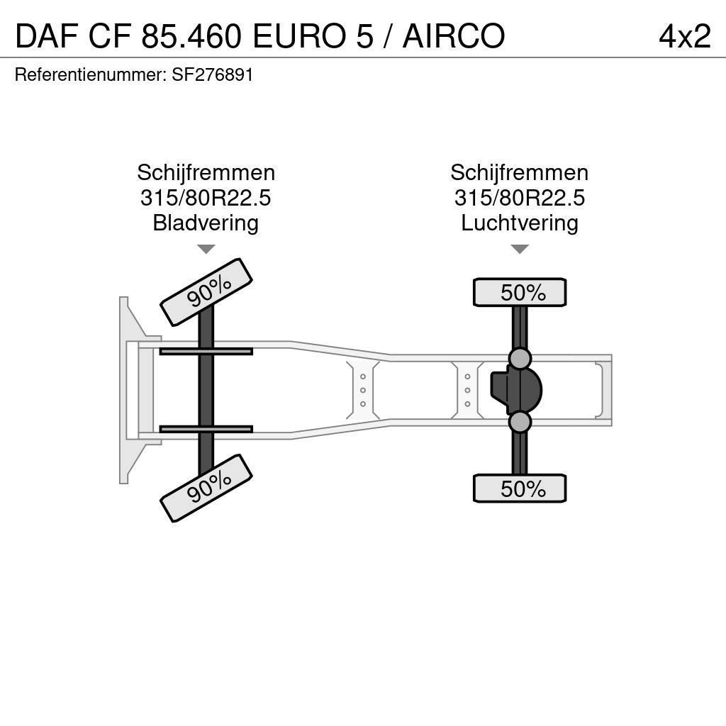 DAF CF 85.460 EURO 5 / AIRCO Vlačilci