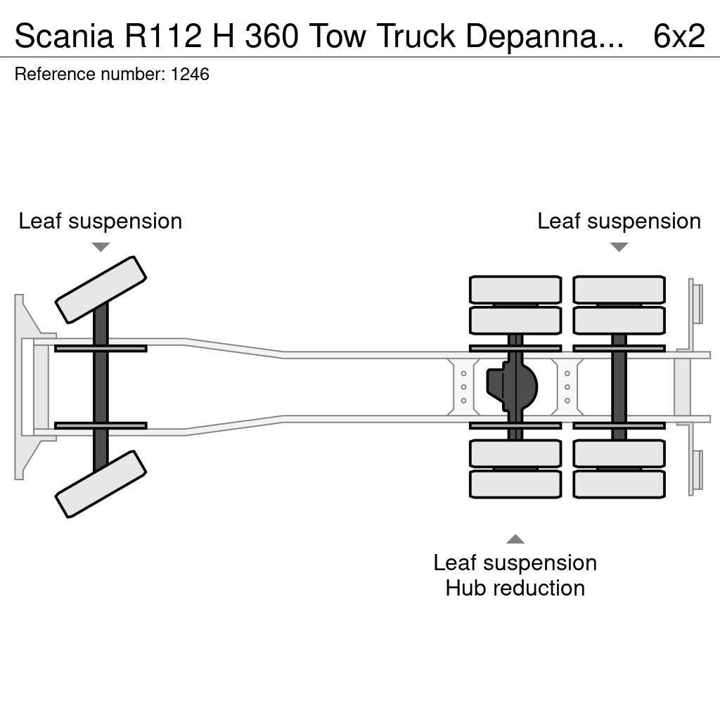 Scania R112 H 360 Tow Truck Depannage Crane Winch Remote Vlečna vozila za tovornjake