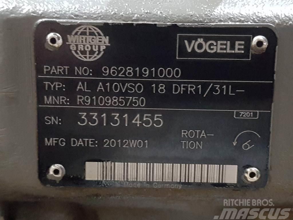 Vögele -Rexroth A10VSO18DFR1/31L-PSC12N-Load sensing pump Hidravlika