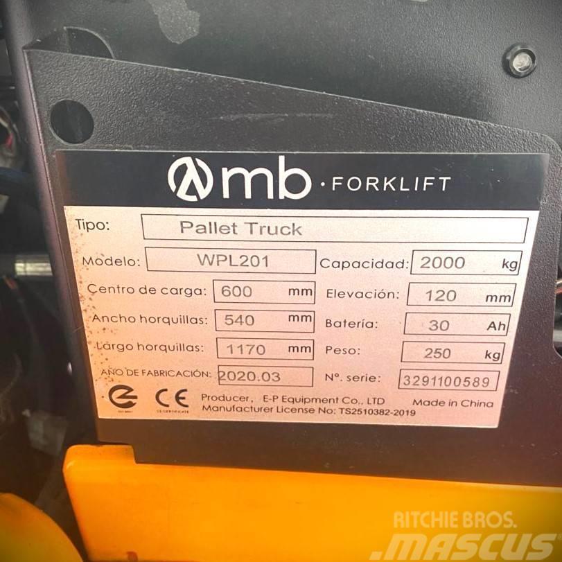  MB FORKLIFT WPL201 Električni nizko dvižni viličar