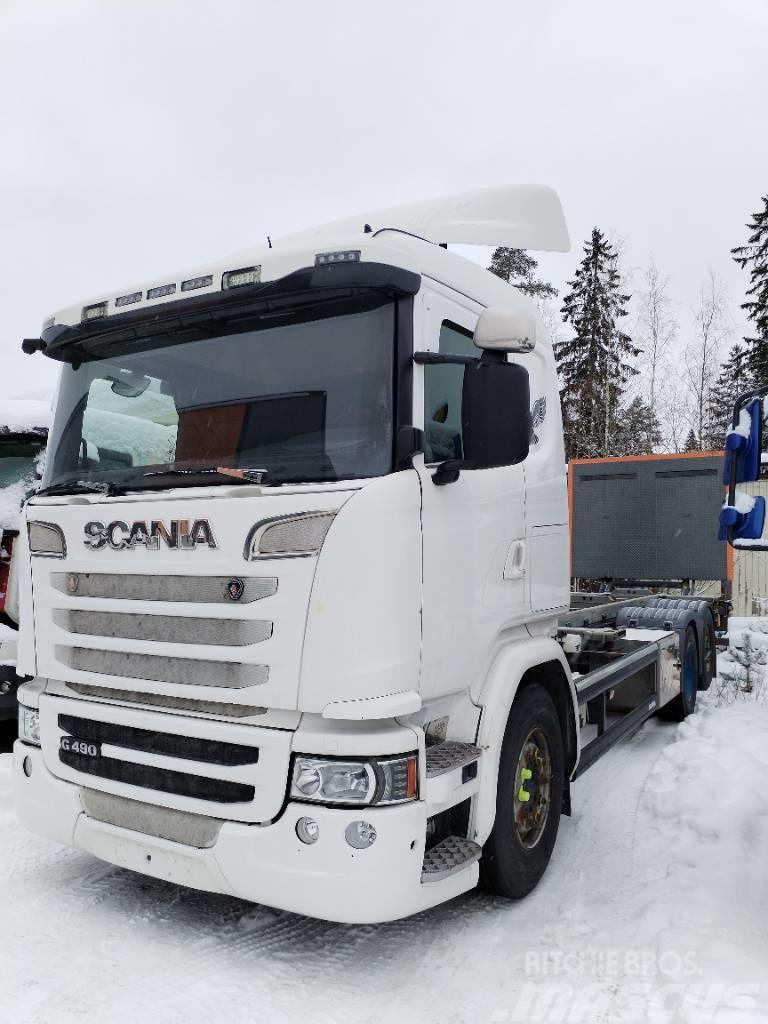 Scania G 490 konttilaite Kontejnerski tovornjaki