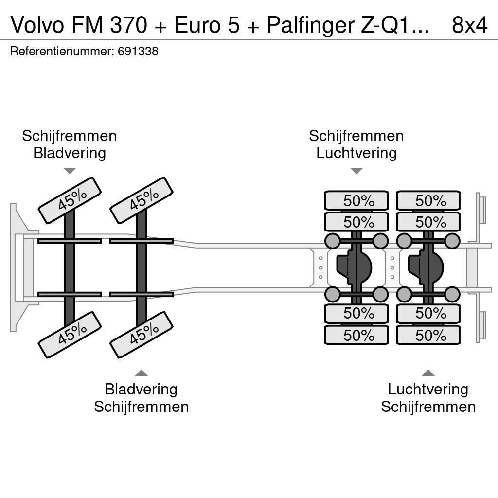 Volvo FM 370 + Euro 5 + Palfinger Z-Q170 Crane + 30ton N Rabljeni žerjavi za vsak teren