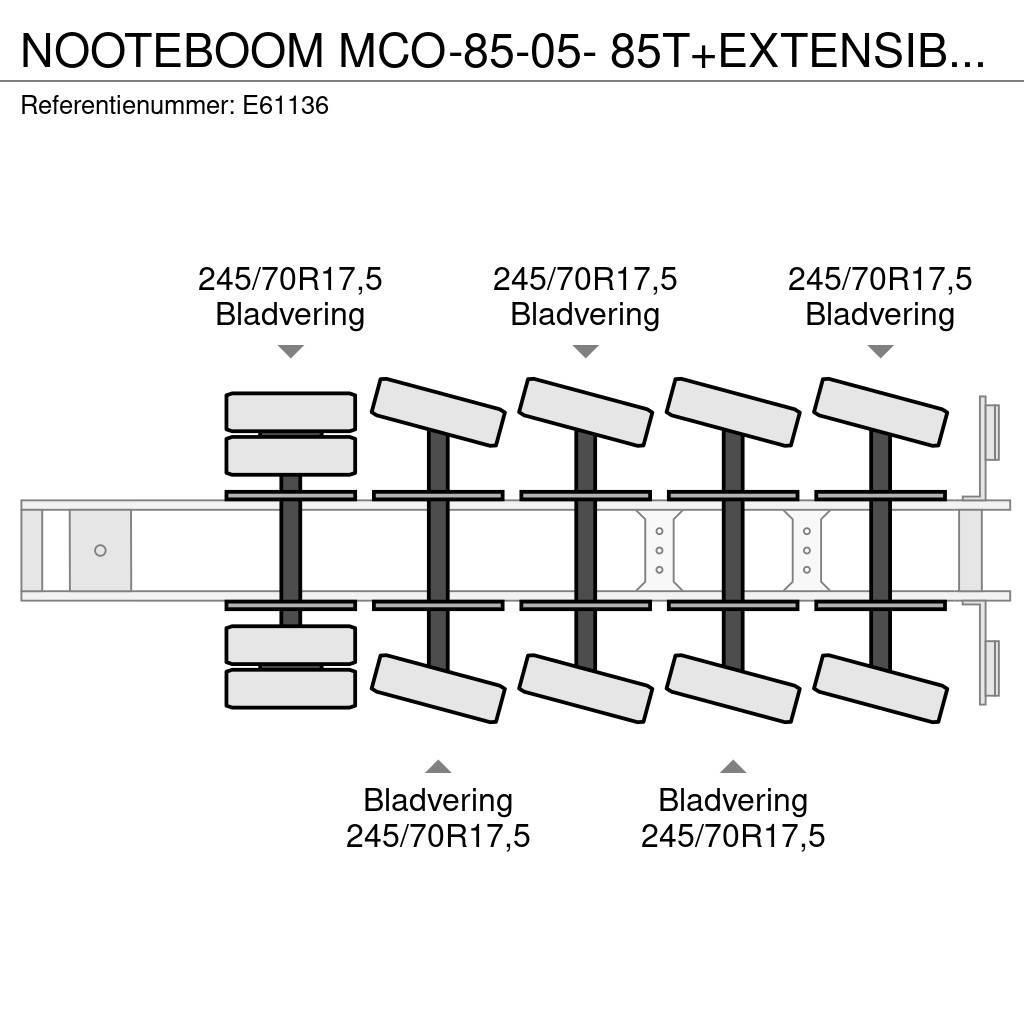 Nooteboom MCO-85-05- 85T+EXTENSIBLE 3M Nizko noseče polprikolice