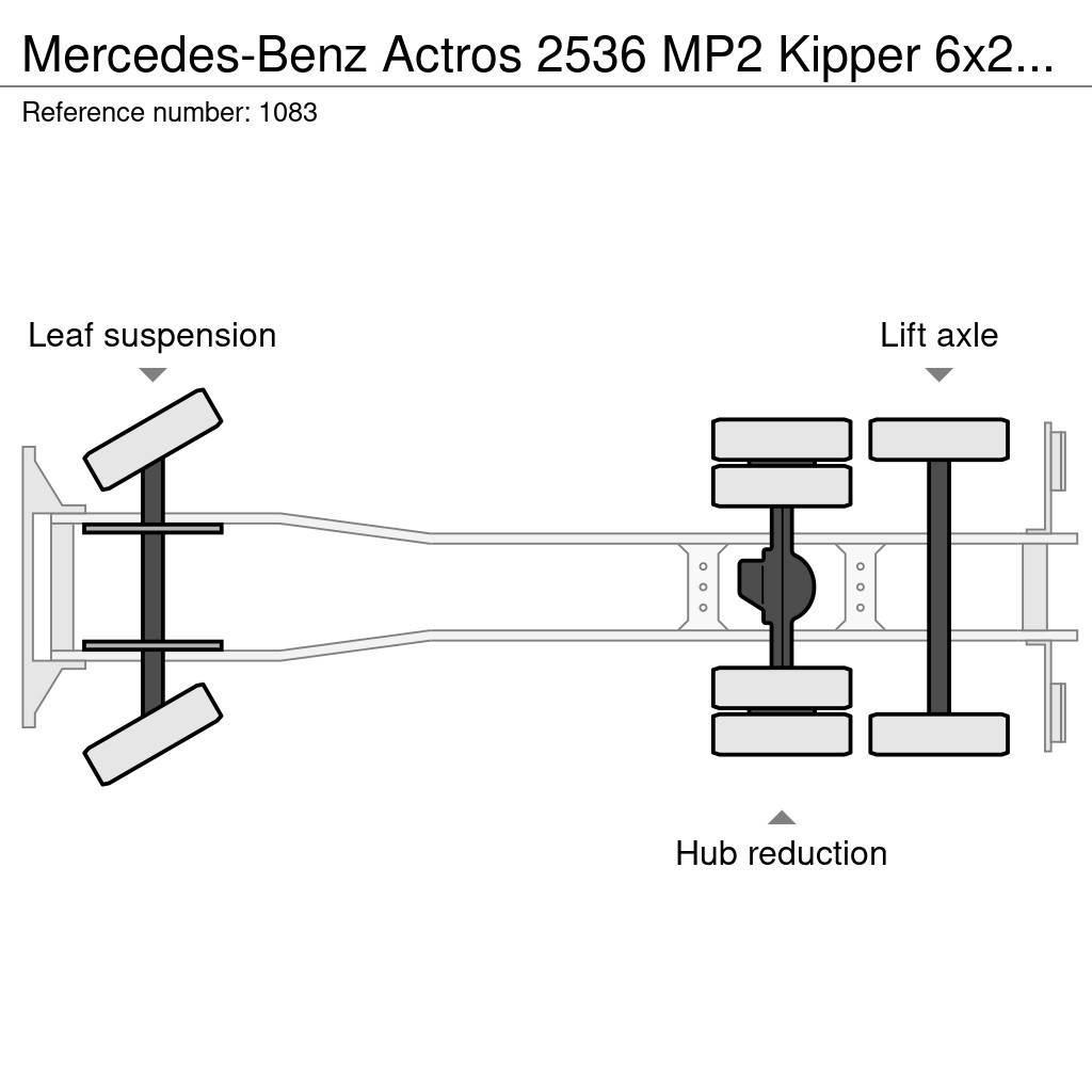 Mercedes-Benz Actros 2536 MP2 Kipper 6x2 V6 EPS Good Condition Komunalni tovornjaki