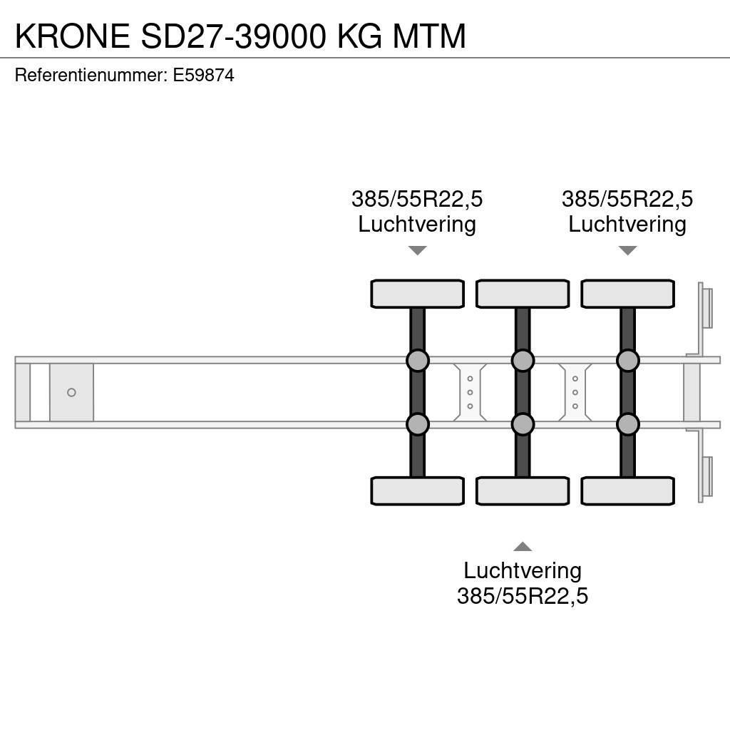 Krone SD27-39000 KG MTM Plato/keson polprikolice