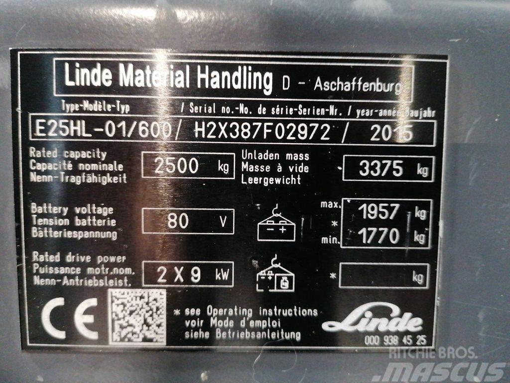 Linde E25HL-01/600 Električni viličarji