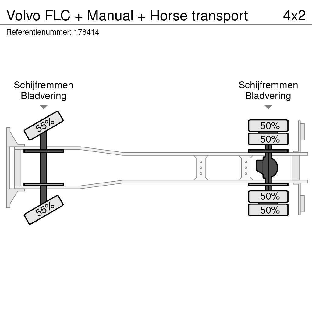Volvo FLC + Manual + Horse transport Tovornjaki za prevoz živine