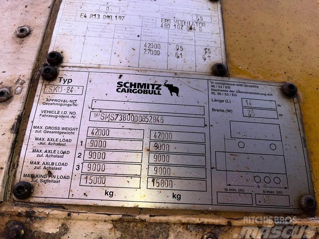 Schmitz Cargobull SKO 24 BOX L=13571 Polprikolice zabojniki