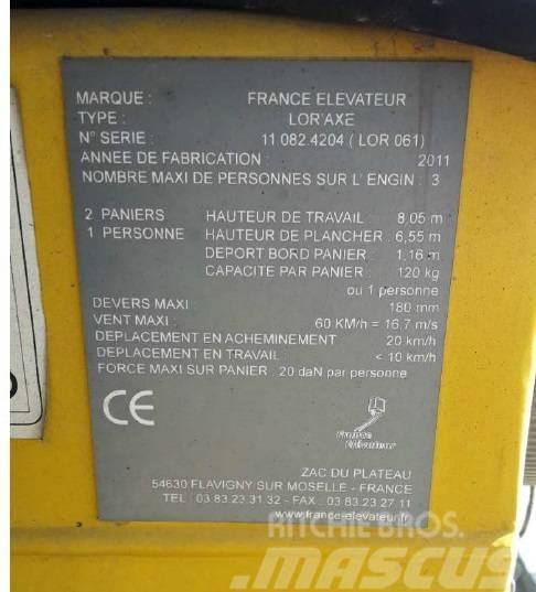France Elevateur LOR `AXE Druga dvigala in dvižne ploščadi