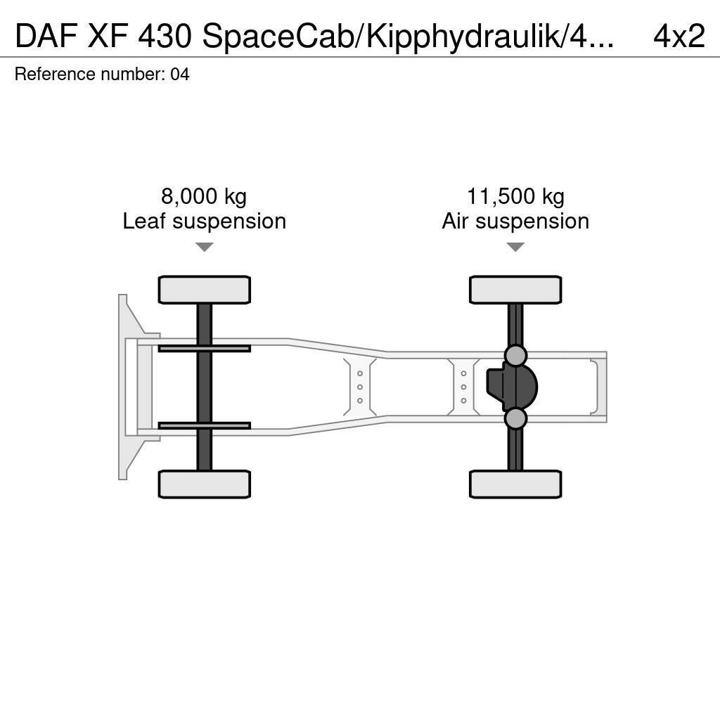 DAF XF 430 SpaceCab/Kipphydraulik/452 tkm/Euro 6 Vlačilci